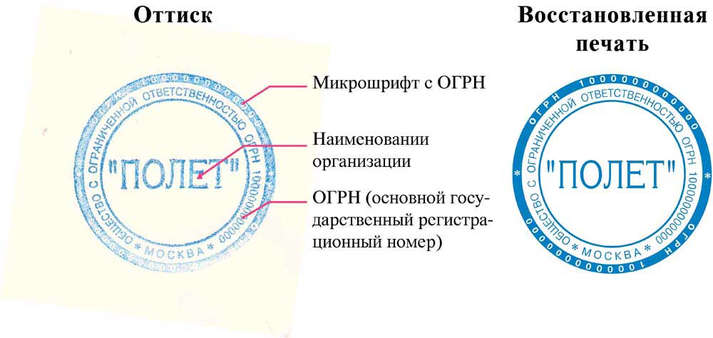 сделать печать по оттиску